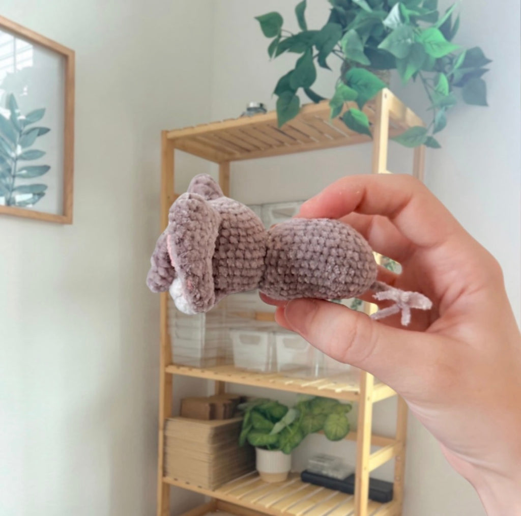 'Laying Chubby Elephant' crochet amigurumi PDF pattern | US terms