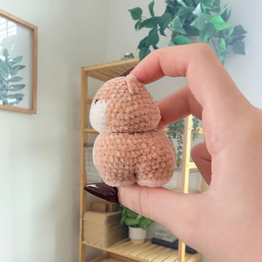 'Standing Chubby Hamster' crochet amigurumi PDF pattern | US terms