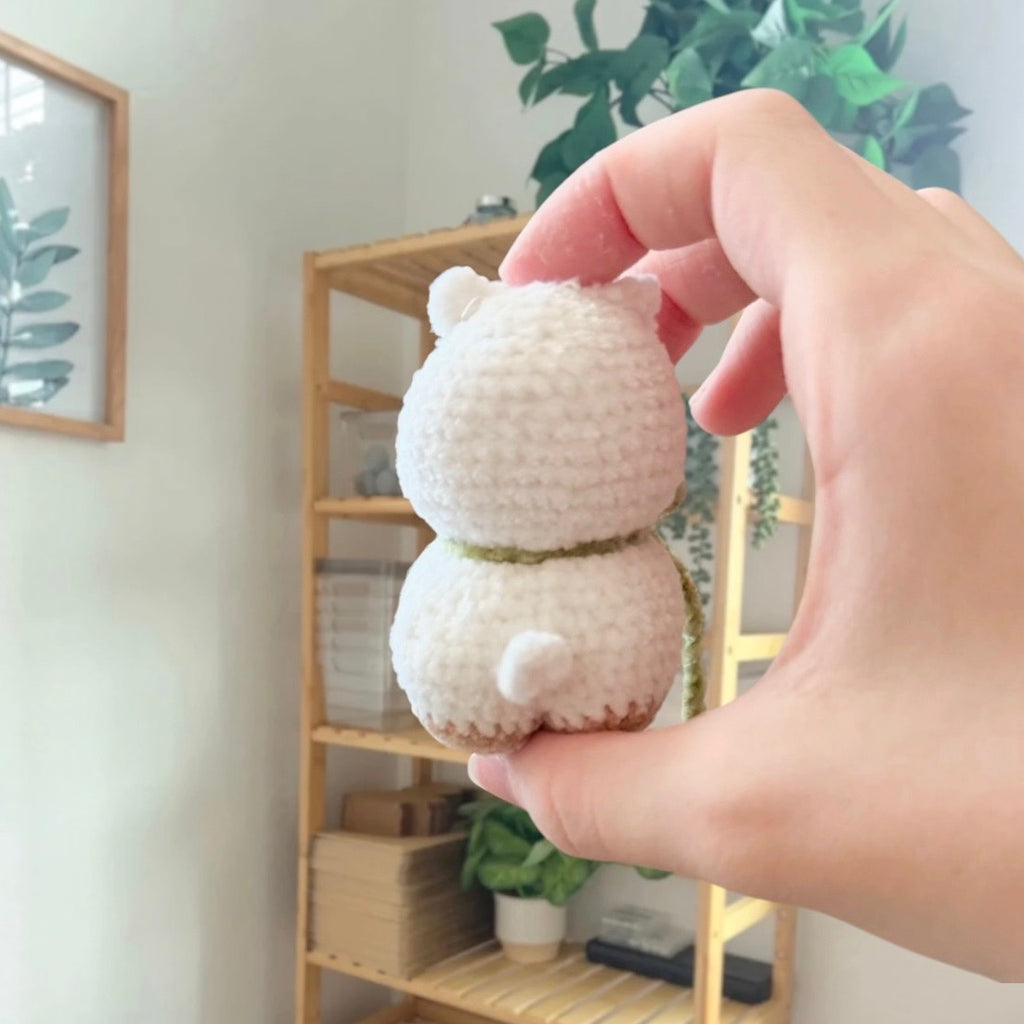 'Standing Chubby Alpaca' crochet amigurumi PDF pattern | US terms