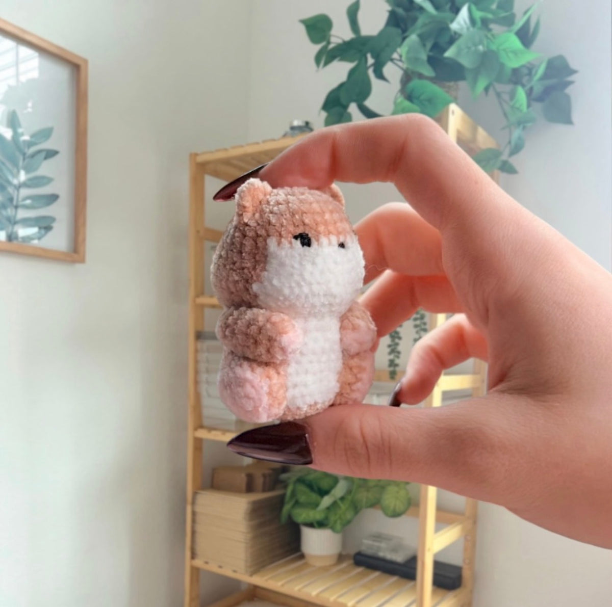 'Sitting Chubby Hamster' crochet amigurumi PDF pattern | US terms