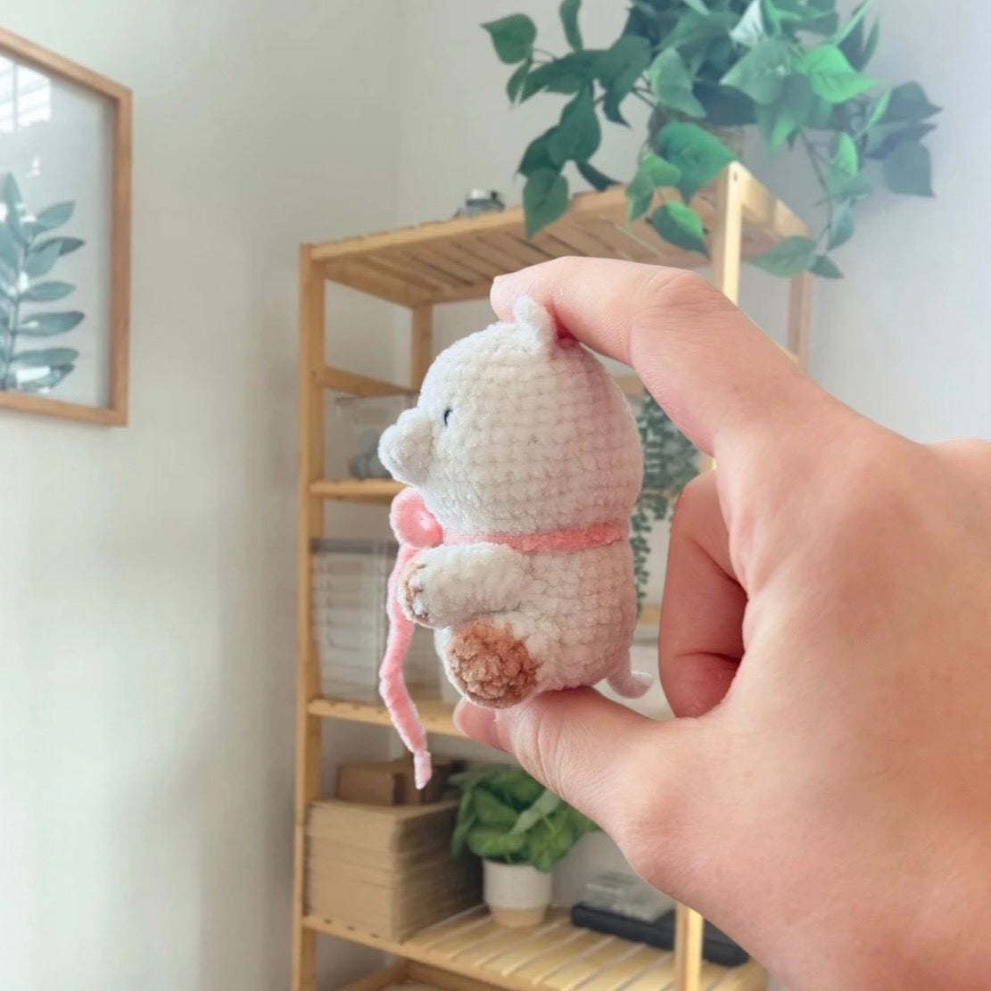 'Sitting Chubby Alpaca' crochet amigurumi PDF pattern | US terms