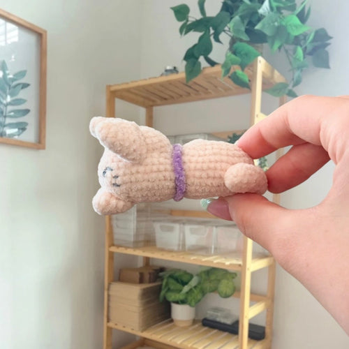 'Laying Chubby Cat' crochet amigurumi PDF pattern | US terms
