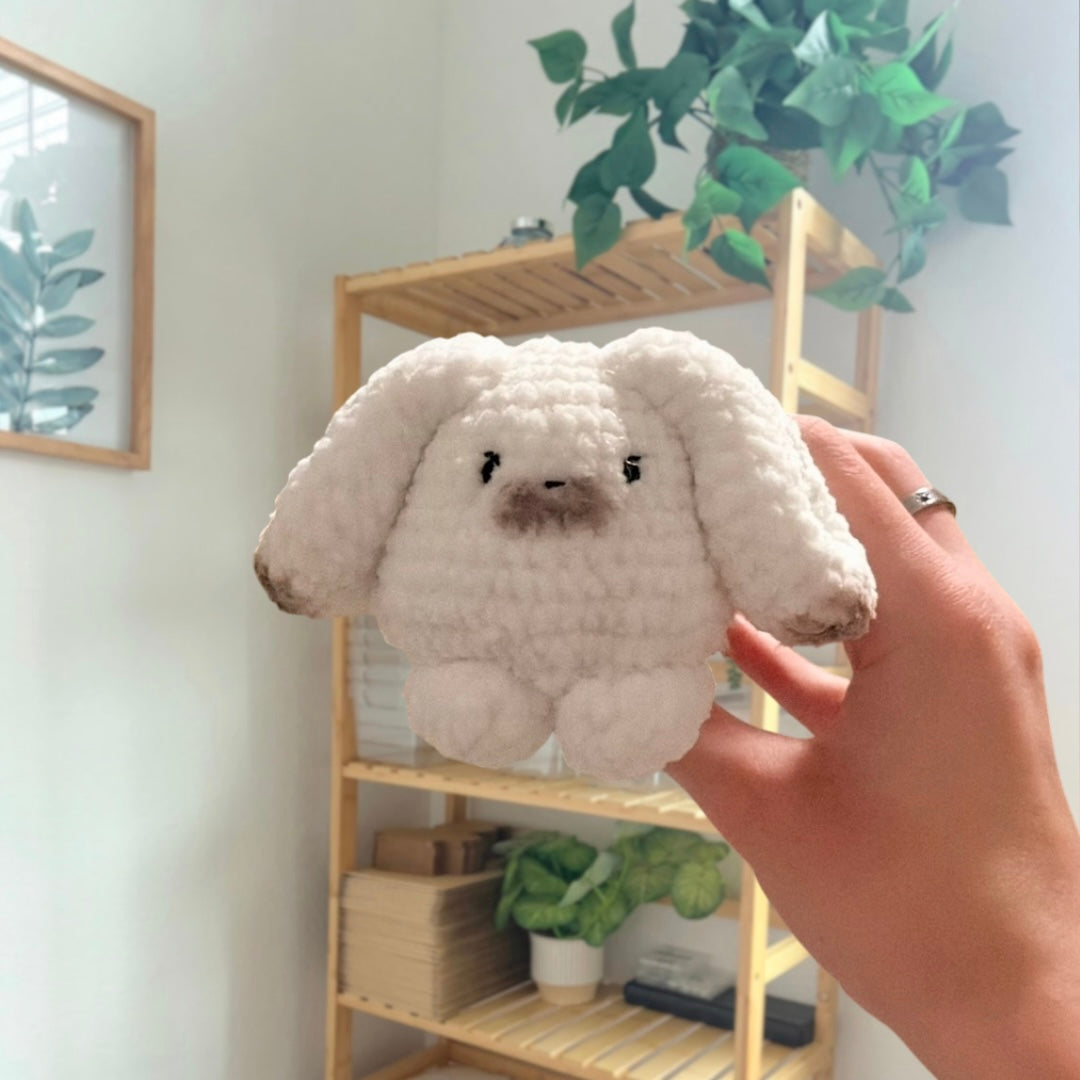 'Laying Chubby Bunny' crochet amigurumi PDF pattern | US terms