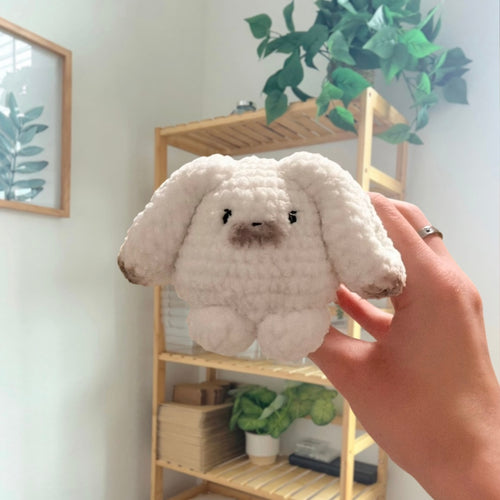 'Laying Chubby Bunny' crochet amigurumi PDF pattern | US terms