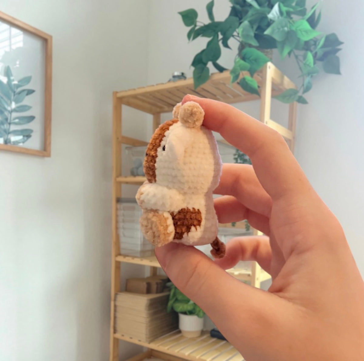 'Sitting Chubby Goat' crochet amigurumi PDF pattern | US terms