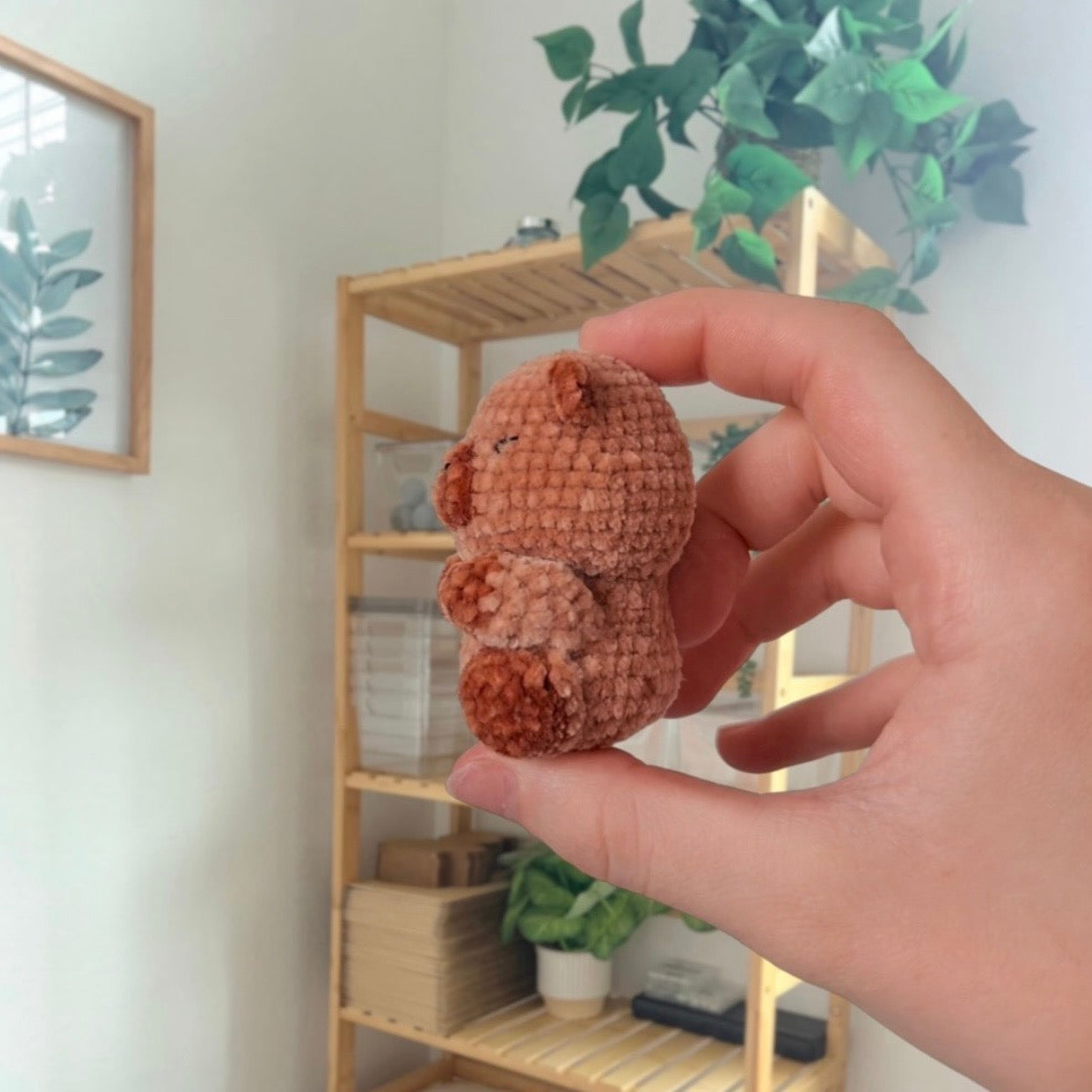 'Sitting Chubby Capybara' crochet amigurumi PDF pattern | US terms