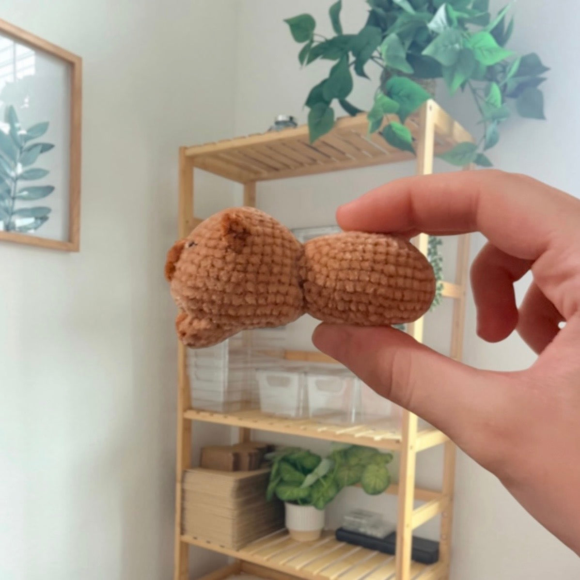 'Laying Chubby Capybara' crochet amigurumi PDF pattern | US terms