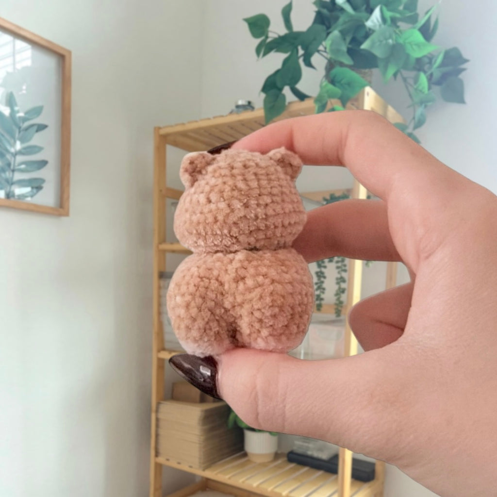 'Standing Chubby Hamster' crochet amigurumi PDF pattern | US terms