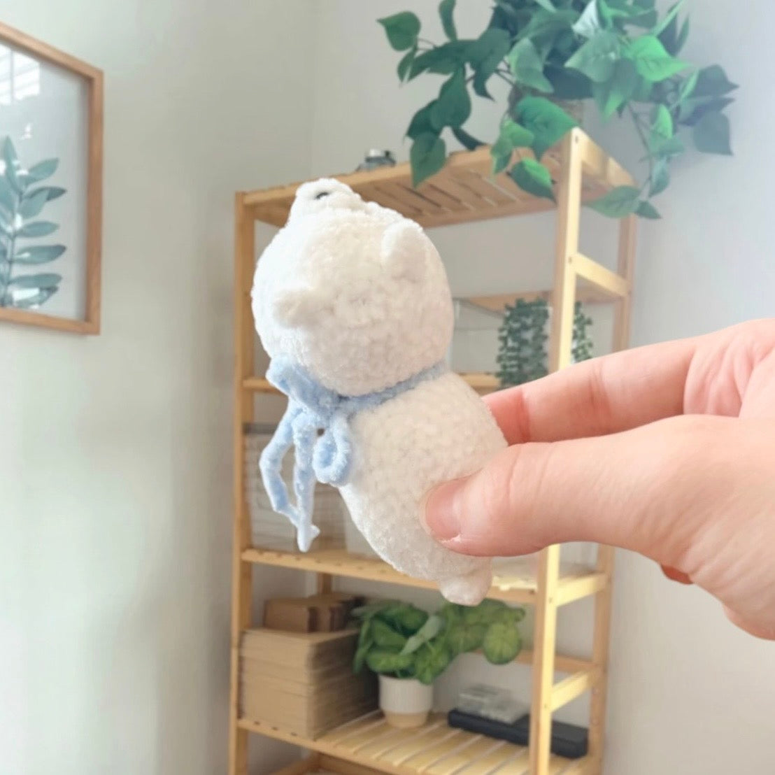 'Laying Chubby Alpaca' crochet amigurumi PDF pattern | US terms