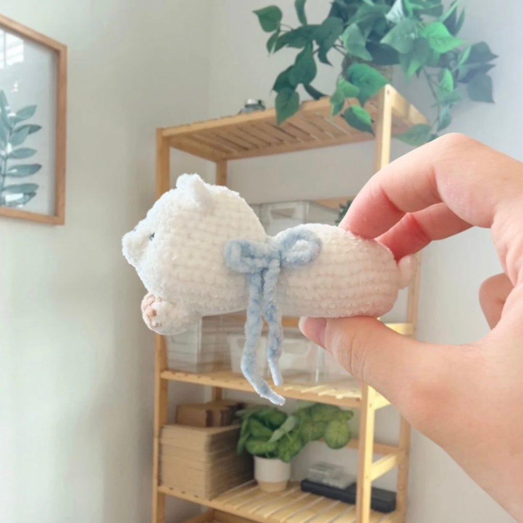 'Laying Chubby Alpaca' crochet amigurumi PDF pattern | US terms