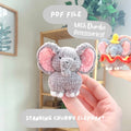 'Standing Chubby Elephant' crochet amigurumi PDF pattern | US terms