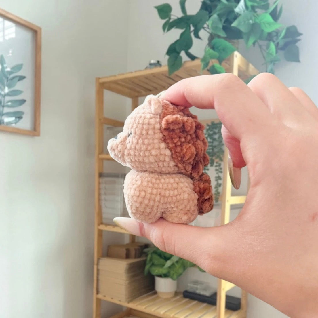 'Standing Chubby Hedgehog' crochet amigurumi PDF pattern | US terms