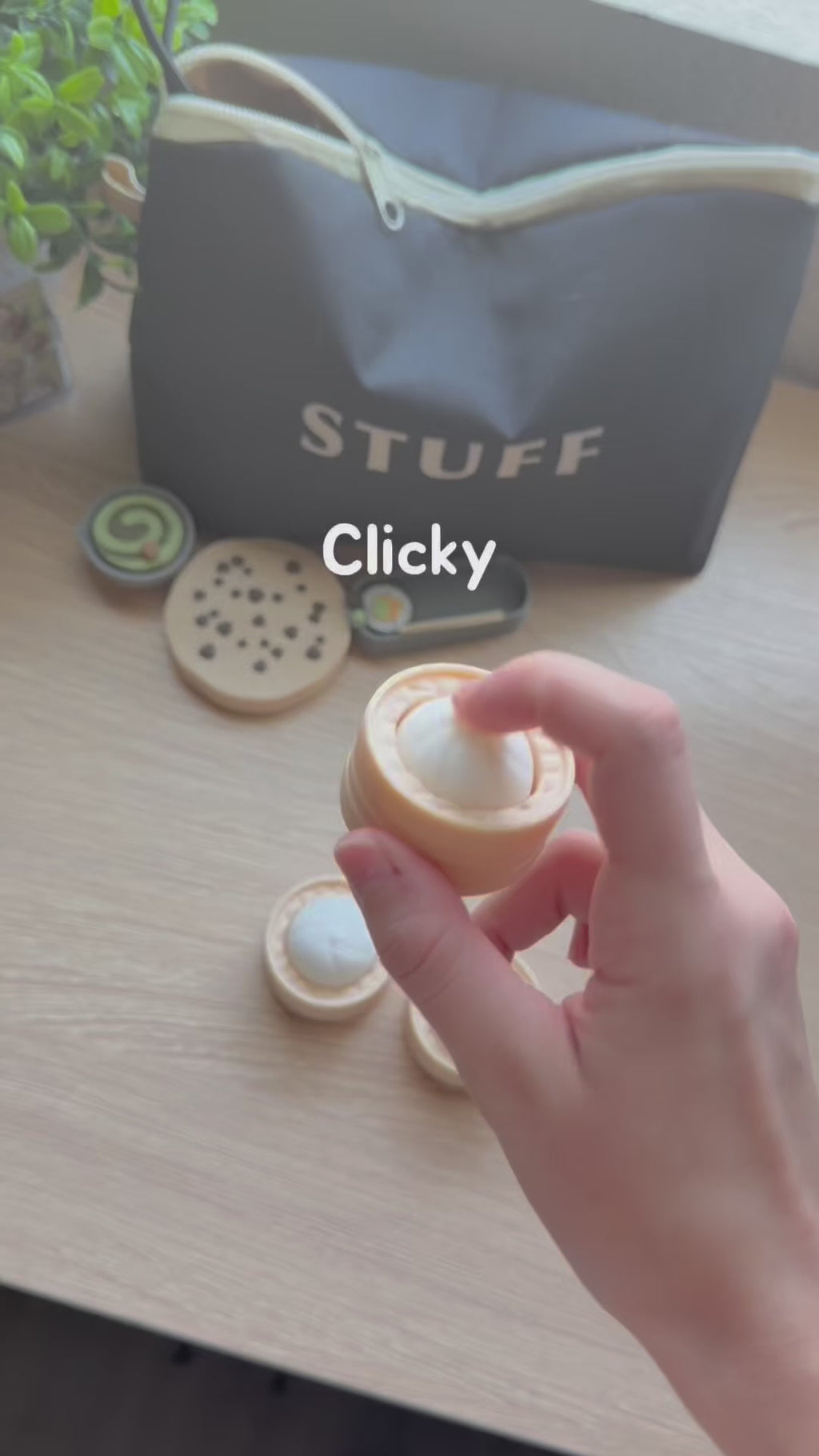Dumpling clicker | Clicker Fidget | Pick your own sound